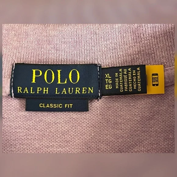 Polo Ralph Lauren Men’s Basic Polo Shirt Pastel Purple Color -Size XL